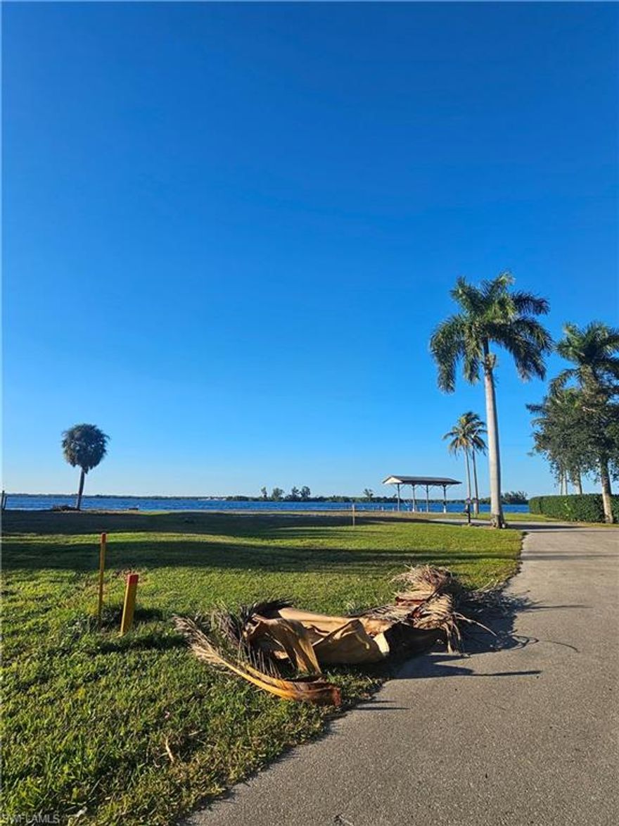 Come build your dream home just minutes from downtown Ft. Myers, yet far enough to enjoy daily sunsets on your riverfront bliss. A boaters dream !! A short boat ride to the gulf of Mexico. 158ft of direct frontage on the caloosahatchee. Knowone in the area has this much direct frontage.  Lot cleared "No assesment"  dead end road / culd a sac with "0" traffic, and privacy. Rendering for 3,000 sq ft home on concrete pillars and room for a pool (as noted on the renderings)