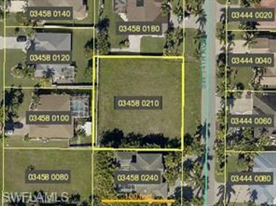 Surrounded by million dollar waterfront homes and just outside the gates of Cape Harbour is this one of a kind triple lot. 50% more space than a typical lot opens up a lot of options like a massive garage(s) guest house and more. Western exposure for those awesome SW Florida sunsets. Assessments paid in full.