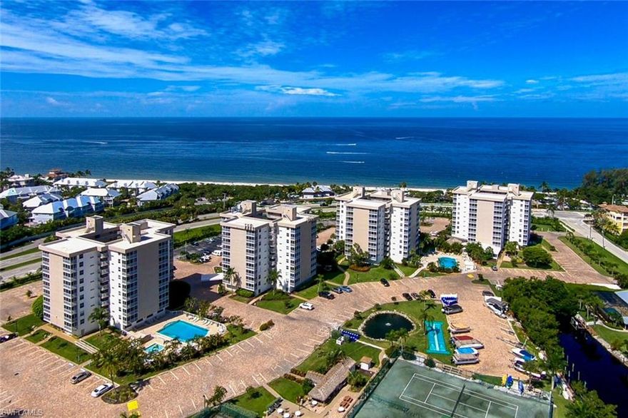 Peaceful 9th Floor Unit in Bonita Beach and Tennis Club. Building Two directly facing the Gulf of Mexico with unobstructed water views. From your lanai you can enjoy the amazing sunsets and the coastline stretching from Sanibel Island to Naples. 
This is the Winter retreat you've been waiting for or use as an investment property! The community offers low HOA fees and an abundance of amenities: 15 Har-Tru clay tennis courts; two community pools, including one newly constructed handicap accessible pool; bocce ball courts with league plays in season, on-site café, hair salon and all these just steps away from miles of white sandy beaches.
The unit has been updated with hurricane proof windows and sliders, newer furniture and water heater. It is rented with mostly weekly rentals thru May 2022, making it an excellent income-producing property with immediate investment returns to the new owners.