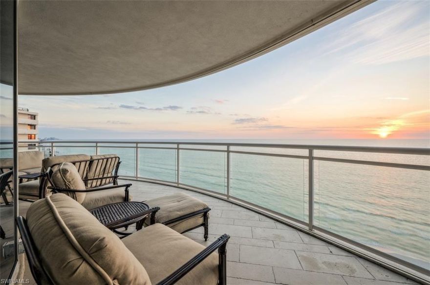 Penthouse unit available in Moraya Bay! PH3 with direct beachfront access and spectacular panoramic western views of the Gulf of Mexico and the gorgeous white sand beaches, features wood flooring, custom upgrades and exquisite detail throughout. The spacious 3-bed + Den, 3.5-bath, 4,000+-sq ft residence comes with a coveted enclosed 2 car garage with extra air conditioned storage. Located on the 11th floor, this open-concept residence is accessed through private elevator and features a gorgeous chef-grade kitchen, as well as great room and dining areas with magnificent Gulf-front views thanks to floor-to-ceiling glass. The high-end chef's kitchen features a gas range, dishwasher, multiple refrigeration units, ice maker, wine cooler and ample storage. The large master bedroom also enjoys wall-to-wall floor-to-ceiling glass for unforgettable views. The huge lanai (with glass railings and sliders) makes sunsets feel close enough to touch. When you're not spending time inside this stunning space, Moraya Bay’s 2 pools, beach and poolside service, restaurant, beachfront gym, full-time manned security and concierge services make you feel as though you are staying at a 5-star resort.