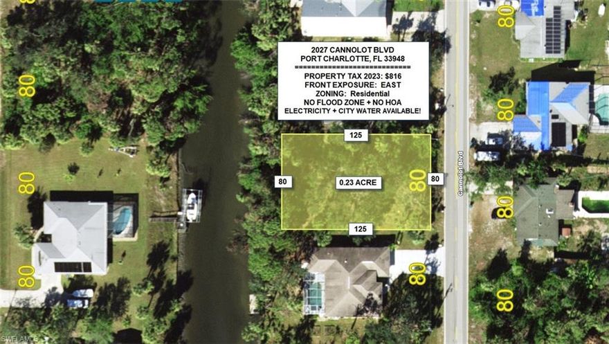 Beautiful GULF ACCESS waterfront lot located in a quiet and well-established area of Port Charlotte. This property offers quick access to open water, making it ideal for boating and fishing enthusiasts. Close to shopping, restaurants, and Gulf Coast beaches, this is the perfect spot to build your Florida dream home and enjoy serene water views every day.