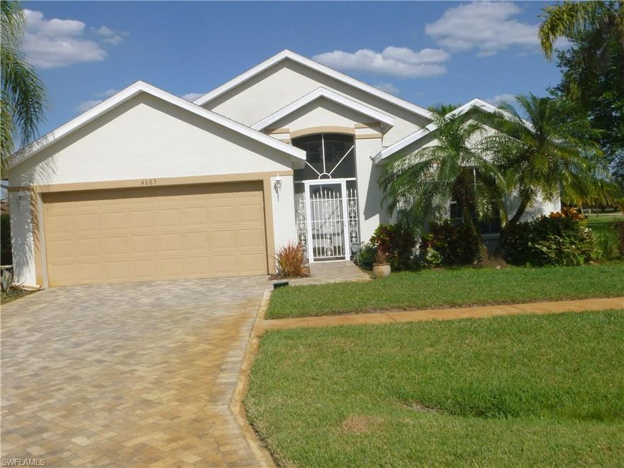 Beautiful and spacious three bedroom, two bath home on an oversized corner lot in a gated community. New roof and liftmaster garage door opener and a new heat pump for the pool. Screened lanai that also has a spa. There is also a solar blanket for the pool. Recently installed, beautiful Cornerstone kitchen by Cornerstone. Twelve foot ceilings throughout the home. Separate closet for the washer and dryer with shelving. Two car garage with a ceiling fan to keep you cool. Hard flooring throughout the home makes cleaning a breeze. Breakfast bar and a separate dining area. Beautifully landscaped yard. New lighting in the home and a spacious pantry and linen closet. This home was meticulously cared for by the owners. Call to schedule your showing today. Seller requests at least $30,000 down.