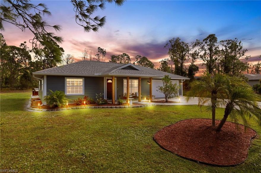 This serene property, nestled amidst tranquil surroundings, exudes modern comfort and style. Adorned with new landscaping and plentiful natural light, this charming abode boasts a picturesque setting.

Newly updated fixtures in the bathrooms and kitchen, along with modern appliances, enhance the house's elegant ambiance. A spacious shed, fully equipped with electricity, provides ample space for diverse uses.

Noteworthy features include a sink filtration system, updated shower heads, and light fixtures. The expansive lot offers room for a potential pool, free from HOA restrictions, situated conveniently between I-75 and 41. Accessible to sports complexes, country clubs, and shopping centers, this property combines modern living with convenience.

The house's durability is ensured by reinforced poured concrete walls with insulation, Hardi board siding, and cedar-wrapped front posts. In essence, this property offers a lifestyle—blending comfort, convenience, and potential personalization in an idyllic location.