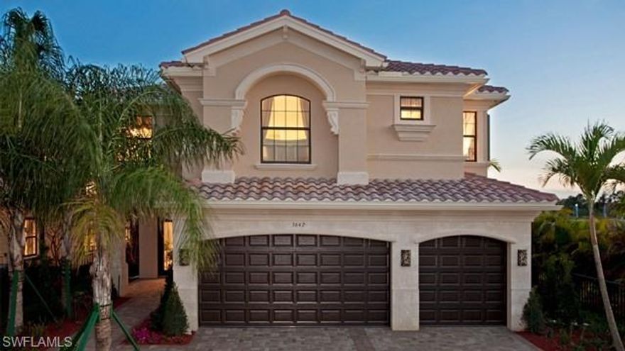 New construction projected for May/June 2019 delivery. Located in Stonecreek by GL Homes, one of Naples hottest new developments featuring gas appliances as standard & zoned for "A" rated schools. An amazing resort-lifestyle included in the community. The 6.25 acre recreation site features a resort-style pool, lap pool, wet play activity center, whirlpool spa, firepit, lake overlook pier & pavilion, outdoor tiki bar with outdoor dining area, 5 clay tennis courts with shade pavilions, 4 pickleball courts, beach volleyball, full size basketball court, shaded tot lot, a party pavilion & much more. This Shiraz floor plan features a formal living room & a family room both with sliding glass doors out to the lanai. The kitchen has a central island, walk-in pantry & casual eat-in area. A formal dining room is found next to the kitchen. There is also a mud room, bath & downstairs bedroom. Upstairs, the master suite has a walk-out to a covered veranda, walk-in closets & master bath has separate his & her bath spaces connected by a double entry shower. 4 additional bedrooms with 3 baths, loft & laundry room are also upstairs. Prices subject to increase without notice. Photos are of model.