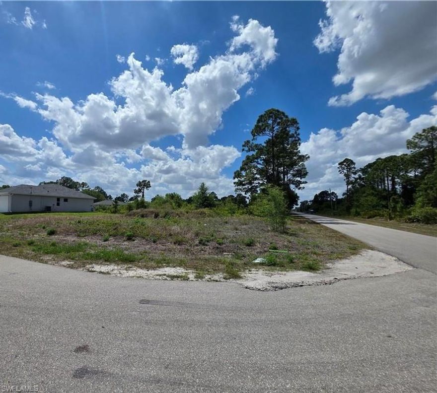 Build your dream home on this 12,000 sq ft corner lot homesite ideally located in the growing community of Port Charlotte. Enjoy easy access to US-41, making commutes to Cape Coral or Fort Myers simple and convenient. This prime location puts you right in the heart of it all—just minutes from two MLB Spring Training stadiums, a wide variety of shopping and dining options, scenic public parks, and some of Southwest Florida’s most beautiful Gulf Coast beaches, all within a short drive away.

For builders and investors, this property presents a great opportunity in an area experiencing steady growth with strong demand for new construction—ideal for a spec home or long-term hold. Whether you're looking to build now or invest for the future, this property offers the perfect blend of location, lifestyle, and upside potential.