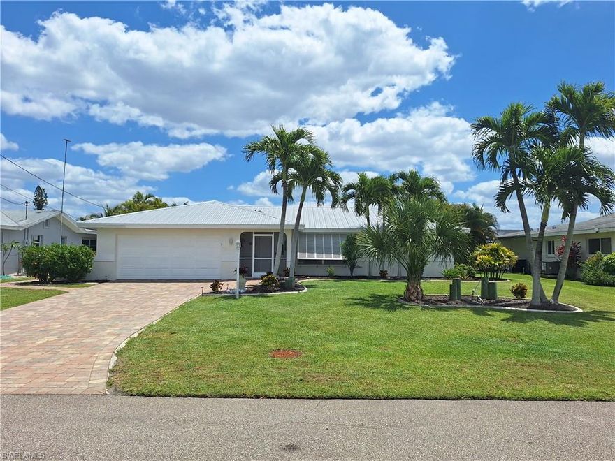 Direct sailboat access-NO bridge. Deep water canal. 1,200 lb remote-controlled boat lift. Complete dock replacement in 2024. New pool pump and electric heater 2024. New solar panels 2026. 200-AMP electric panel.
New HVAC 2026. Located minutes from the river. East exposure, enjoy the wonderful morning sunrises. Located on a quiet
cul de sac. Sold turnkey- just bring your toothbrush. Items EXCLUDED from the purchase are:
Personal items.
Tools in the garage.