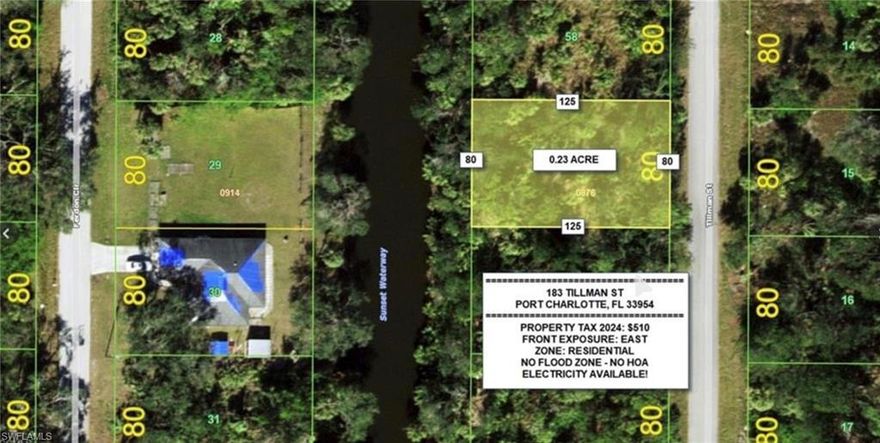 Build your dream home on this well-located lot in one of Port Charlotte’s fastest-growing areas. You get the best of both worlds—peaceful neighborhood vibes with quick access to shopping, dining, and major roads. Just a short drive to schools, parks, golf courses, and the Gulf Coast beaches. Whether you’re looking to build now or invest for the future, this is a solid opportunity in a market that keeps growing.