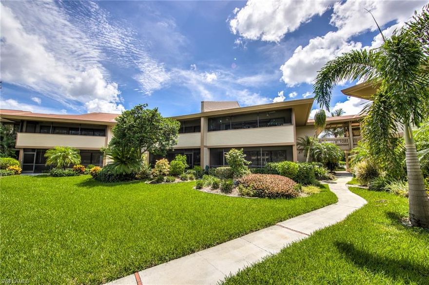 Enjoy your SW Florida lifestyle in this second-floor end- unit with picturesque landscape views; located West of US-41. With over 1,400sf, of open living space, this bright and light 2BR+Den, 2BA will make you want to entertain.  Move right in as this unit has been completely renovated with neutral colors throughout.  Updates include new kitchen with granite counters and newer appliances, renovated master and guest baths.  In the mood to just relax? No problem, just sit back and read a book on your over-sized lanai.  Shore Woods is an active and fun community less than 5 minutes away from the beach and conveniently located to shopping and dining.  Call today for your private showing