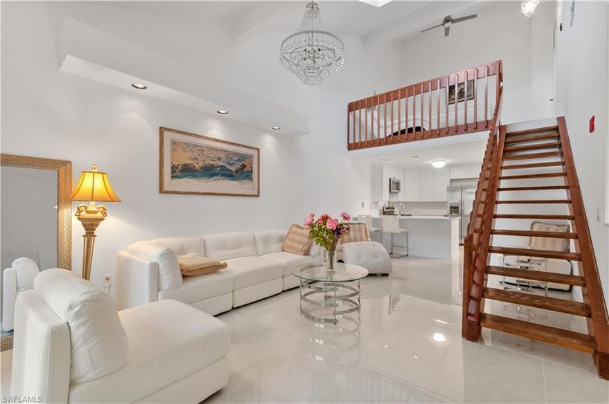 Welcome to your private luxury cozy loft retreat just steps away from two of the Naples most prestigious multi-million dollar neighborhoods of Pine Ridge Estates and Pelican Bay .This exquisite condo is located less than 2 miles to the white sandy beaches of the Gulf of Mexico and just minutes to the Mercato including exquisite shops, dining and one of the finest performing arts centers in the country. Kitchen features brand new white cabinets, quartz countertops, and stainless steel appliances. High quality, porcelan flooring throughout.Brand new Designer furnishings, light fixtures add to the ambiance of this unique home. You'll find on walking distance Whole Foods, The Capital Grille, Blue Martini, Silverspot Cinema, and just up the road from Waterside Shops, Downtown Naples is only 15 minutes away. This light and bright condo has an assigned covered carport space and abundant guest parking available for a second car or visitors.