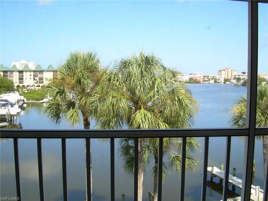 RENTED FOR SEASON 2027! *NO OFF SEASON RENTALS. Marvel at the stunning views of Vanderbilt Lagoon from this beautiful END UNIT condo at Chateau Vanderbilt!!! Tastefully decorated in casual beach shades, you will enjoy your vacation with all of the comforts of home. The lanai is opened up into the living area, adding to the interior living space, with French doors to the Master Bedroom. The floors are tiled from the lanai through to the kitchen as well as the bathrooms...there is wood flooring in both bedrooms. A gourmet kitchen boasting custom cabinetry, stainless appliances, and exotic granite countertops with a breakfast bar... King Bed in the Master Bedroom, 2 Twin Beds in the Guest Bedroom, large flat screen TV in the living room, and streaming with wireless hi-speed internet. Chateau Vanderbilt is convenient to all... walking distance to Vanderbilt Beach and The Ritz Carlton. Close to shopping, dining and entertainment at Mercato, Waterside Shoppes, Pavilion and more! This condo is an absolute "must see".