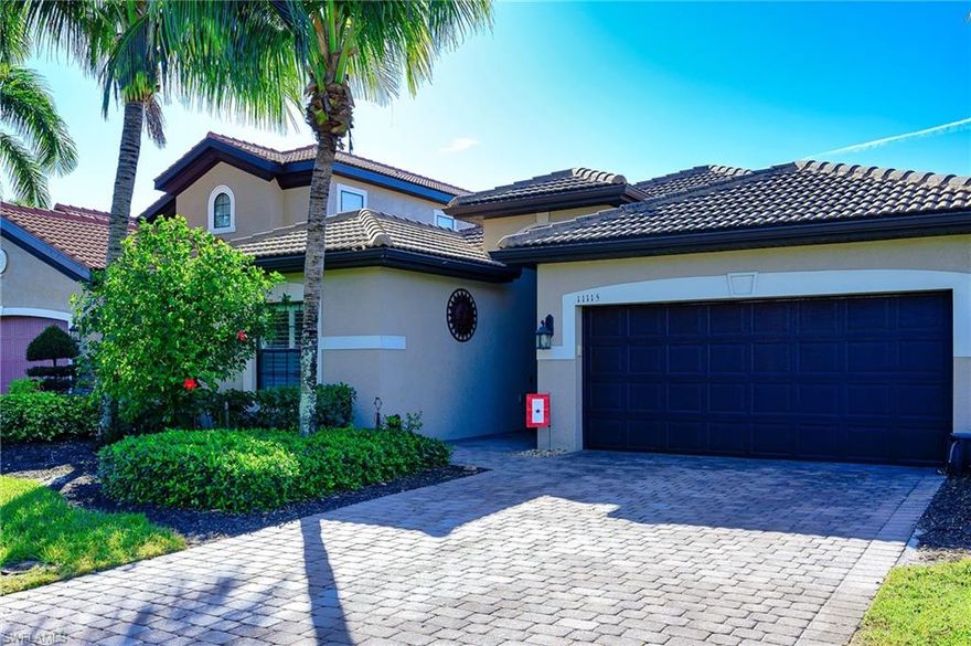 Welcome to 11115 St. Roman Way, a beautifully maintained residence located within the gated Paloma community of Bonita Springs. Built in 2014 and set on a landscaped lot, this inviting home offers the perfect blend of comfort, style, and relaxed Florida living.

Step inside to a bright, open layout where the living and dining areas flow seamlessly into a well-appointed kitchen featuring granite countertops, stainless steel appliances, a center island, pantry storage, and ample cabinetry—ideal for everyday living and entertaining. Sliding glass doors lead to a screened lanai and private fenced backyard, creating a peaceful outdoor retreat. Plantation shutters, ceiling fans, and a split-bedroom floor plan add to the home’s thoughtful design.

The spacious primary suite provides a calming escape with dual vanities, a glass-enclosed shower, a soaking tub, and a walk-in closet. Two additional bedrooms offer flexibility for guests or a home office, while a two-car garage adds everyday convenience.

Life in Paloma includes access to a resort-style pool, clubhouse, fitness center, tennis and bocce courts, and beautifully maintained grounds. Located just minutes from Coconut Point shopping, dining, and Southwest Florida’s renowned beaches, this charming home captures the warmth and lifestyle that make Bonita Springs so desirable