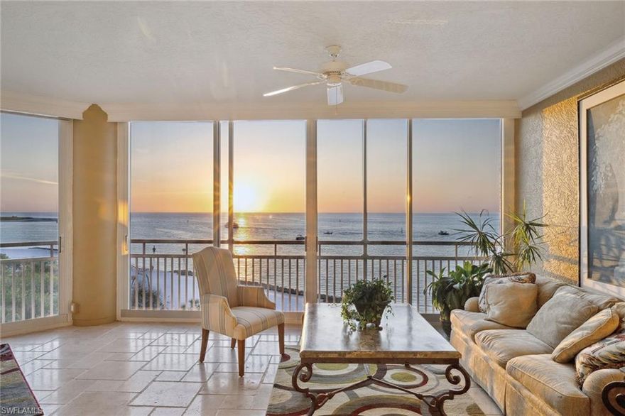 Never miss another sunset from this stunning beachfront condominium in beautiful Hideaway Beach! Gulf and beach views from expansive lanai. Over 2,300 square feet of upgraded interior, this breathtaking condominium has 2 bedrooms plus den and 2 baths. Travertine floors throughout, upgraded kitchen with granite counters, stainless steel appliances. Extra-large primary bath, beautifully upgraded. Enjoy this stunning condominium in prestigious Hideaway Beach with world-class amenities. Clubhouse on the beach with different dining venues, 2 miles of white-sand beach, tennis, pickleball, bocce ball, fitness and much much more.