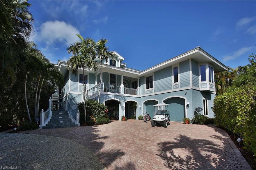 Welcome to gulf front Riviera de Terra! VIEWS VIEWS VIEWS! Unique opportunity to own a private residence in South Seas Island Resort. The home was renovated by BCB Homes in 2017! Michelle Perry Interiors provided the design work and furnishings! This home is turn key. Four bedrooms and five bathrooms. White oak flooring throughout main living areas and master suite. Gourmet kitchen w/ butler pantry features Ruffino cabinetry, quartz counters and top of the line appliances! The top floor master retreat features large, spacious master suite with private his and hers bathrooms, an office and morning kitchen overlooking the beach. Watch the shooting stars from the master deck! The main living area is open and spacious for the ultimate in entertaining.