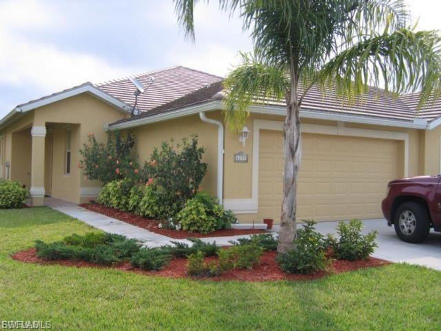 Tastily decorated attached villa located in Westminster Golf Club Community being offered turnkey. Home features an oversized pie shape lot, solid surface kitchen counter, Plantation shutters and an extended tiled lanai with fantastic lake view. Brand new roof installed March of 2025. Westminster Golf Club Community offers tennis, pickleball, Boche ball, pay as you play golf, and community center with heated pool/spa social room and pool table.