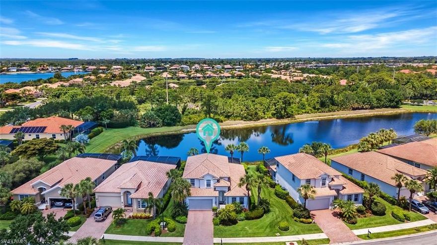 Introducing 5413 Whispering Willow Way! This beautifully maintained, freshly painted 2 story home is located in Emerson Square, a south Fort Myers community, West of 41 with perfectly manicured grounds, great amenities but most of all a fantastic location close to everything: the airport, the beaches and the best shopping and dining are all just minutes away! 
As you enter this great 4br/3bath home you are greeted by a spacious open living area which opens up to your lanai and pool area where you will enjoy the dramatic lake views. The kitchen is a chef's dream with new appliances and beautiful granite countertops/backsplash. The master bedroom and a 2nd bedroom are both located on the main floor... the second floor, which will provide all the privacy needed by your family and friends, opens up to a spacious loft, two additional bedrooms and one additional full bathroom. Lots of upgrades including reverse osmosis system/water softener.
You are invited to discover how wonderful this property is and make it yours before it is gone, Florida is waiting for you!