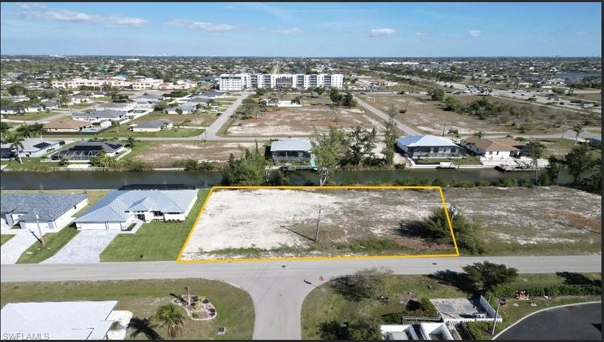 Outstanding opportunity to own a ½-acre Gulf access lot in a sought-after residential area of Cape Coral. Build your dream home on this oversized property with plenty of space for a custom residence, outdoor living area, and pool. Conveniently located near restaurants, shopping centers, schools, medical facilities, fitness centers, and everyday amenities, with easy access to major roadways throughout Cape Coral. The property is located in an X flood zone, meaning flood insurance is not required as it is outside the 100- and 500-year floodplains. A fantastic opportunity to create your waterfront lifestyle in a growing area.