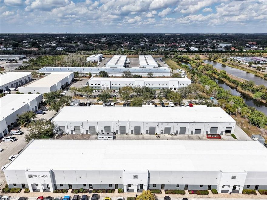 Investor Alert!!! 7.7% CAP Rate: Seller would prefer a 2 year lease back. Industrial flex condominium available for sale in the highly desirable Alico Road Business Park. This well-maintained business park offers excellent access to major transportation corridors including I-75 and US-41, and is just minutes from Southwest Florida International Airport, making it an ideal location for businesses serving the greater Fort Myers, Estero, and Bonita Springs markets.  The 1950 square foot unit features a functional office/warehouse layout designed to accommodate a variety of commercial uses including contractor offices, light manufacturing, service businesses, distribution, showroom, or general warehouse operations. The front portion of the space is built out with 2 private offices, a reception or showroom area, and a restroom, creating a polished environment for staff and visiting clients. Nicely updated with newly installed flooring and fresh paint. The rear portion of the unit provides open warehouse space with a 500sf mezzanine and separate racking with a 12X12 plywood deck that has fire suppression in place, suitable for storage, equipment, or operational needs.  Warehouse area within the building features high clear 24' ceiling heights, grade-level 20' overhead door access, and efficient open floor space that allows flexibility for a wide range of business operations. As mentioned this unit incorporates a mezzanine areas to maximize usable storage capacity. The property is constructed of durable concrete block with a metal roof and benefits from modern utilities including electric, water, sewer, and telecommunications connectivity. Located within a professionally maintained industrial park, the property offers convenient parking and easy access for employees, customers, and service vehicles. The Alico corridor is one of Southwest Florida’s most active commercial hubs, surrounded by major distribution centers, corporate offices, and rapidly expanding residential communities. This property presents an excellent opportunity for both owner-users seeking a centrally located operational space and investors looking to acquire industrial flex product in a supply-constrained submarket with strong demand. Effective year built 2018 - Original year built 2008.