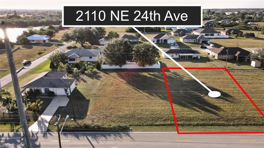 This property is located conveniently along the Pine Island Corridor with all retailers available. Short commute to 75, easy access to downtown Ft. Myers and Boat Ramps. The property is in a flood zone x, no wildlife to report on this property and ready to build.