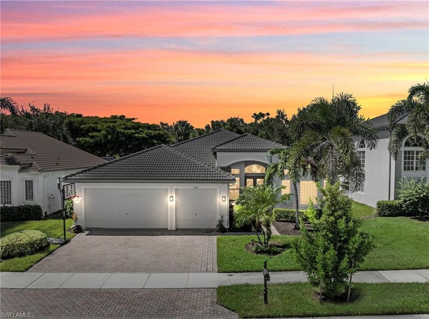 Imagine coming home to a quiet cul-de-sac in Saturnia Lakes where timeless updates, spacious living, and resort-style amenities await you. This 4-bedroom, 3-bath, 3-car garage home offers nearly 2,700 sq. ft. of thoughtfully designed living space, blending comfort and sophistication with multiple living and dining areas, fully updated kitchen and baths, and a convenient laundry room with utility sink and backsplash.

The gourmet kitchen shines with quartz countertops, GE stainless appliances, a Sollevare wine fridge, and a functional breakfast bar — perfect for gatherings. Outside, enjoy a spacious fenced backyard that serves as a blank canvas with room for the custom pool of your choice, plus an extended enclosed lanai for entertaining. Peace of mind comes with storm protection (accordion & fabric shutters), a 2021 roof, hard-wired Ring cameras, and Nest thermostats/smoke detectors (HVAC 2019 & 2023).

Beyond the property, Saturnia Lakes offers an amenity-rich lifestyle with a clubhouse, resort-style primary pool, separate lap pool, children’s/wading pool, tennis, basketball, walking trails, and more. Located in an A+ school district and minutes to Logan Landing, Founders Square, and Naples’ best shopping and dining. HOA fees at Saturnia Lakes offer exceptional value, covering high-speed internet, cable TV, and alarm monitoring, along with full landscaping, irrigation services and access to all of the beautiful amenities Saturnia Lakes is known for, making this an unbeatable lifestyle package.  Another valuable perk of the community is its convenient second residents’ entrance and exit on Logan Boulevard, offering quick and easy access in and out

With extensive upgrades and modern finishes, this home is truly move-in ready and deserves either a first or second look — it shows beautifully.