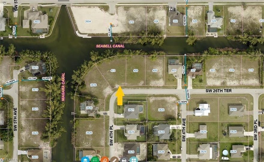 Beautiful oversized corner lot an a freshwater canal in a very quiet and secluded neighborhood of SW Cape Coral, yet only minutes to shopping and dining. This area of newer homes is close to Veterans Memorial Pkwy and easy commute to Fort Myers. Flood Zone X (shaded), no flood insurance required. Don't wait and miss the opportunity to build your dream home now!