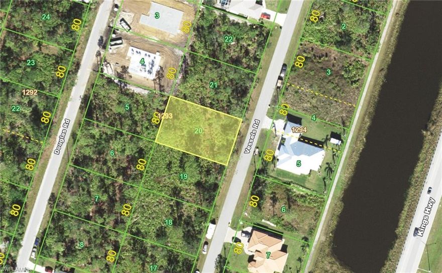 Great location to invest or build your dream home. Lot. 80 x 125 x 80 x 125 = 9,999 sq ft. Easy access in and out from I 75 and or 41 Tamiami Trail. Located in a beautiful neighborhood with updated and newer homes. Close to International and national Airports: Ft. Myers, Sarasota, and a local airport in Punta Gorda. Location is near the Best fishing in the World for Tarpon, Red and Snook fishing or simple boating of all kind. Local beaches within minutes to biking and many outdoor venues. Scrub jay free / No scrub jay. Best priced Lot in the market now!