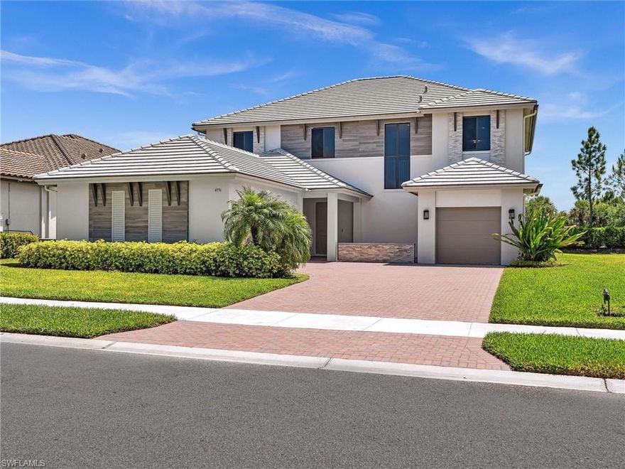 **PRICED WAY BELOW BUILDER PRICING**Rarely available Inlet Estate Collection model with loft in the highly sought-after Maple Ridge community of Ave Maria. This two-story residence offers nearly 4,000 sq ft of air-conditioned living space, featuring 4 bedrooms, 3.5 bathrooms, and a 3-car garage. The first floor includes a spacious great room that opens to an eat-in kitchen, creating a functional layout for everyday living and entertaining. The downstairs bedroom has a private entrance as well as private bathroom and walk-in closet. Upstairs, the expansive loft provides flexible space for a second living area, media room, or home office. The owner’s suite offers dual walk-in closets, dual sinks and stand alone tub, providing added comfort and convenience.  All bedrooms include walk-in closets, offering ample storage throughout the home. Situated on a standard lot, the property also features a covered lanai, extending the living space outdoors. Residents of Maple Ridge enjoy access to a clubhouse with resort-style pool, fitness center, parks, and community spaces, all conveniently located near Ave Maria’s town center, shopping, dining, and schools.