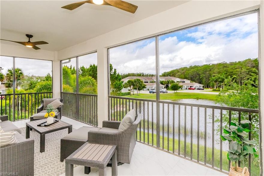 Golf Membership included in this original floorplan Baycreek coach home! Welcome to this stunning 3-bedroom, 2-bath condo in The National Golf & Country Club in Ave Maria—where luxury meets resort-style living! This beautifully maintained residence is perfect for full-time living, a seasonal retreat, or a high-demand investment opportunity.
Upgrades galore elevate this home, including under cabinet lighting, a stylish backsplash, upscale lighting throughout, a water filtration system, and reverse osmosis—plus so much more. The spacious open-concept layout is filled with natural light and features a modern kitchen with quality finishes, seamlessly flowing into a comfortable living area designed for both relaxation and entertaining. The split-bedroom floor plan offers privacy, while the primary suite provides a peaceful retreat.
Step out onto your private screened lanai with tile flooring—perfect for morning coffee or unwinding after a day on the course.
Ownership includes access to The National’s premier bundled golf community, featuring an 18-hole championship course and world-class amenities: resort-style pool, clubhouse, fitness center, tennis, pickleball, dining, and more. Located in one of Southwest Florida’s fastest-growing communities, this is an incredible opportunity you don’t want to miss.