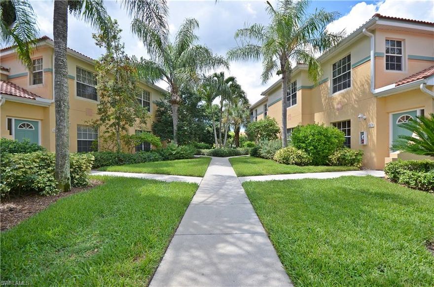 TURNKEY - 2 BEDROOMS PLUS DEN and 1 CAR Garage on Beautiful Lake with Fountain Views and Fully Furnished. Open floor plan offers Large Kitchen with Granite Tops, Breakfast Nook, Formal Dining room and large Living Room with Water Views. Home is located in Lighthouse Bay at The Brooks offering wonderful amenities - 5 Pools including 80’ Lap Pool, 6 Tennis Courts, Exercise Center, Clubhouse with Activities Director, Library, Arts & Learning Center, Bocce Program, 2.5 Mile Walk/Jog Path, Boats, Gardens, BBQs and Much More. Plus, conveniently located to Winn Dixie Market Center, Coconut Point Mall, Beaches, FGCU, Gulf Coast Town Center and only 20 minutes from SW FL International Airport. THIS TURNKEY CONDO IS PERFECT FOR ANNUAL, SEASONAL RENTAL OR VACATION USE.