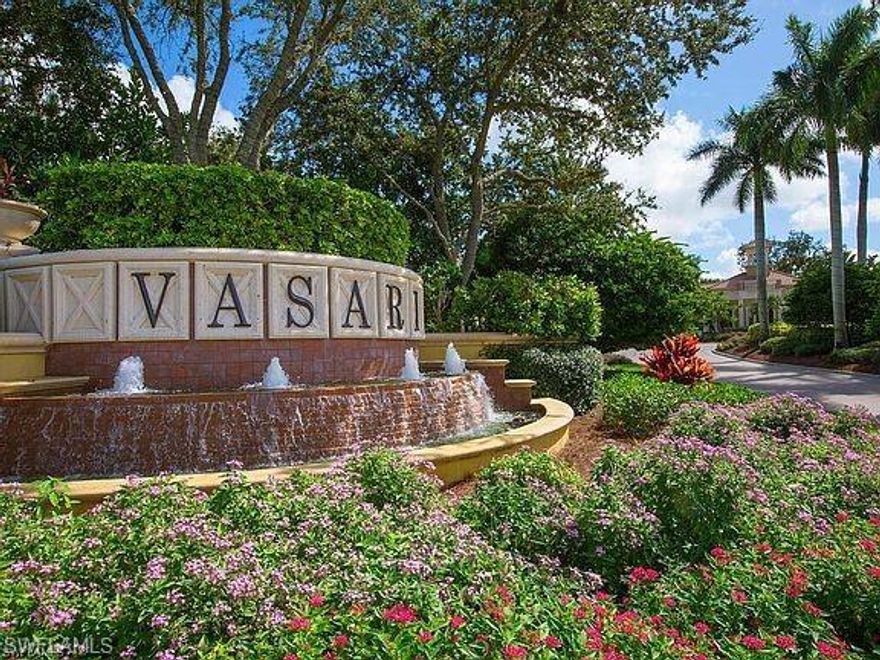 Incredible opportunity to own in one of SW Florida's premier bundled golf communities. No waiting for a membership! Welcome to Vasari. With a recently renovated clubhouse and golf course, everything is ready for the new owners of this 2 bed/2 bath. Perfectly positioned along the 2nd hole, enjoy great views of the lake and golf course as well as privacy with no cart paths. Every thing from ceiling to trim has been freshly painted as well as new carpet in the master bedroom. Vasari is a bundled golf community with amazing amenities and packed social calendar with many community events. From the golf to tennis and bocce, there is something for everyone.