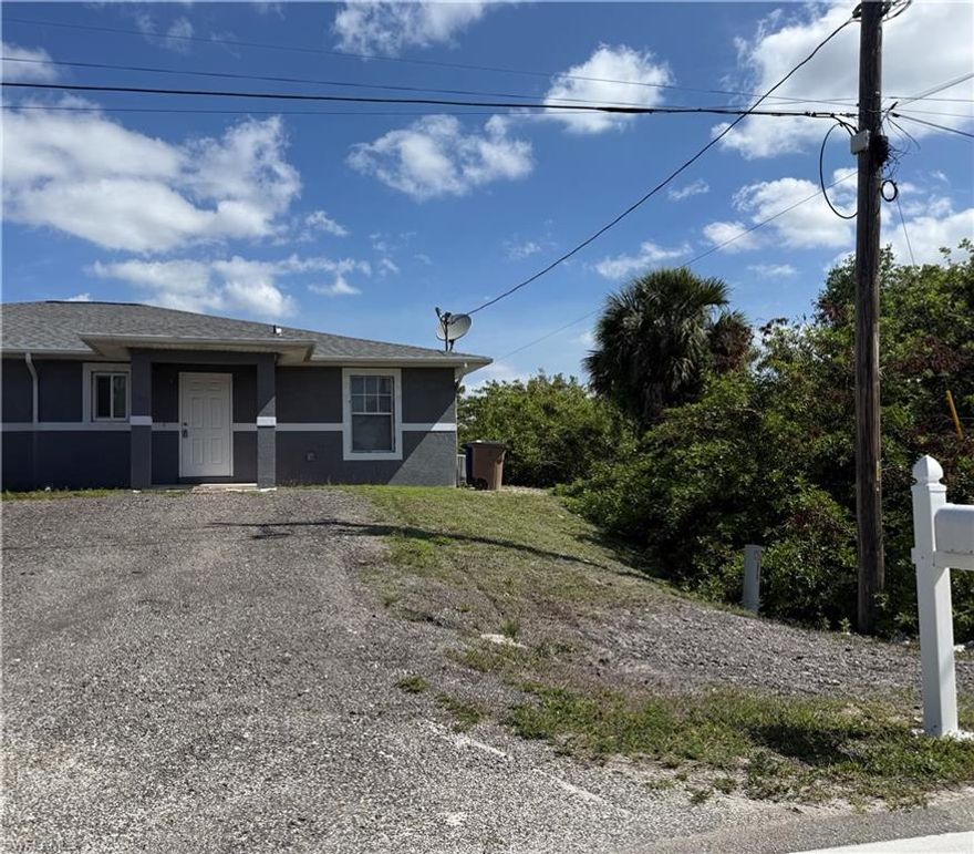 3 bedroom 2 bath with tile floors throughout a screened in lanai and all kitchen appliances including the washer and dryer. Open floor plan and ceiling fans in every room.