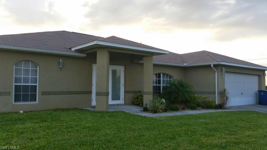 This is a short sale and requires third party approval and may have time constraints.  Back on the market! Buyer walked.  This is a beautiful larger home in a great area of Lehigh acres.  On a nice wide canal. The home has 3 large bedrooms, 2 bathrooms and a den.  Nice open floor plan is perfect for you family.  Enjoy the sunsets over the water from your screened lanai!  The yard is also fenced in.  Great family home!  Must be a full price offer.
