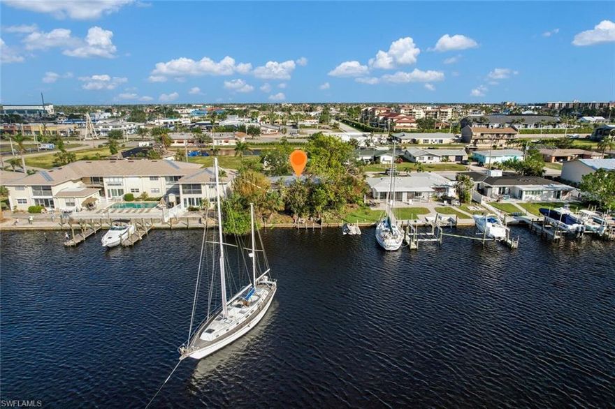 Rare opportunity to purchase a direct Gulf access duplex lot with 80' of sea wall.  This home is being sold in As-Is condition and is being sold for lot value as the home will be a tear down.  Zoned multi family this is a great opportunity to build a new duplex and add boat docks for rental investment.
No interior pictures as home was damaged during Hurricane Ian.
Located directly off the bridge you have easy access to Fort Myers and all local amenities including marinas, restaurants and stores.  
Located on a direct access canal that has a large basin to enjoy the peaceful surroundings of the water.  A quick boat ride to the open Gulf makes this location second to none for boaters.