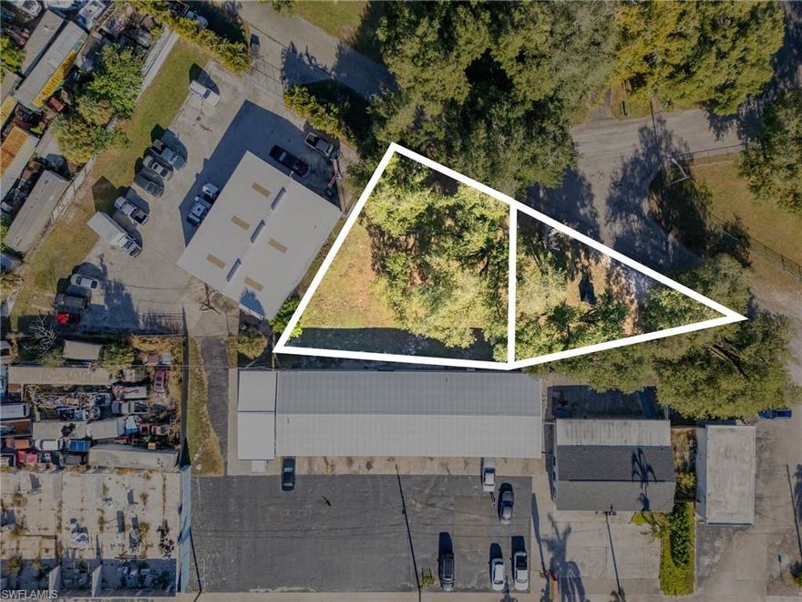 Prime commercial land located just off the high-traffic corridor of Palm Beach Blvd. This offering includes Lot 3248 (2,040 sq ft) and adjacent lot 3244 (7,526 sq ft) sold together, for a combined total of 9,566 sq ft. Purchasing both lots together provides buyers with more land and greater value.
Excellent location—close to established businesses, retail, and downtown Fort Myers. Zoned C – Commercial, allowing a wide range of potential uses. A public playground sits directly across the street, bringing consistent activity and visibility to the area.
Buyers are encouraged to contact Lee County Zoning & Permitting at to verify intended use. Commercial-zoned parcels in this area are limited, making this a strong opportunity.
Property is mostly cleared with a few attractive trees remaining.
Flood Zone AE (Area inundated by 100-year flooding).
Owner is open to reasonable offers.
