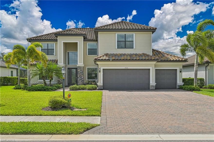 Experience elevated SOUTHWEST FLORIDA LIVING in this IMMACULATE, BARELY LIVED-IN 3,464 sq ft residence, perfectly positioned on a premium homesite with tranquil PRESERVE VIEWS and coveted SOUTHERN REAR EXPOSURE—delivering abundant natural light all day long.
Offered TURNKEY FURNISHED (with select exclusions), this home showcases a thoughtfully designed OPEN-CONCEPT FLOOR PLAN ideal for both everyday living and entertaining. The chef’s kitchen is a true centerpiece, featuring GRANITE COUNTERTOPS, WHITE SHAKER CABINETRY, and built-in GE PROFILE STAINLESS STEEL APPLIANCES, seamlessly flowing into the spacious living and dining areas.
The versatile layout includes a FIRST-FLOOR BEDROOM AND FULL BATH, perfect for guests or multigenerational living. Upstairs, you’ll find the expansive PRIMARY SUITE, FOUR ADDITIONAL BEDROOMS, and a LOFT, offering the perfect flex space for a media room, home office, or additional lounge area.
Step outside to your private outdoor oasis—complete with a CUSTOM POOL & SPA, EXPANSIVE LANAI, and BUILT-IN GRILL—creating the ultimate setting for relaxing or entertaining in total privacy.
Additional highlights include a LARGE 3-CAR GARAGE WITH EPOXY FLOORING, ACCORDION HURRICANE SHUTTERS on the 2nd floor, and numerous thoughtful upgrades throughout.
Located in the highly sought-after, gated community of The Place at Corkscrew, residents enjoy a true RESORT-STYLE LIFESTYLE where every day feels like a vacation. Amenities include a stunning resort-style pool with waterslide and 40 person hot tub, on-site RESTAURANT & BAR, state-of-the-art fitness center, PICKLEBALL & TENNIS COURTS, basketball, playground, dog park, and a vibrant FULL SOCIAL CALENDAR filled with events, activities, and gatherings for all ages.
This is more than a home—it’s a lifestyle. Call today to schedule a showing.