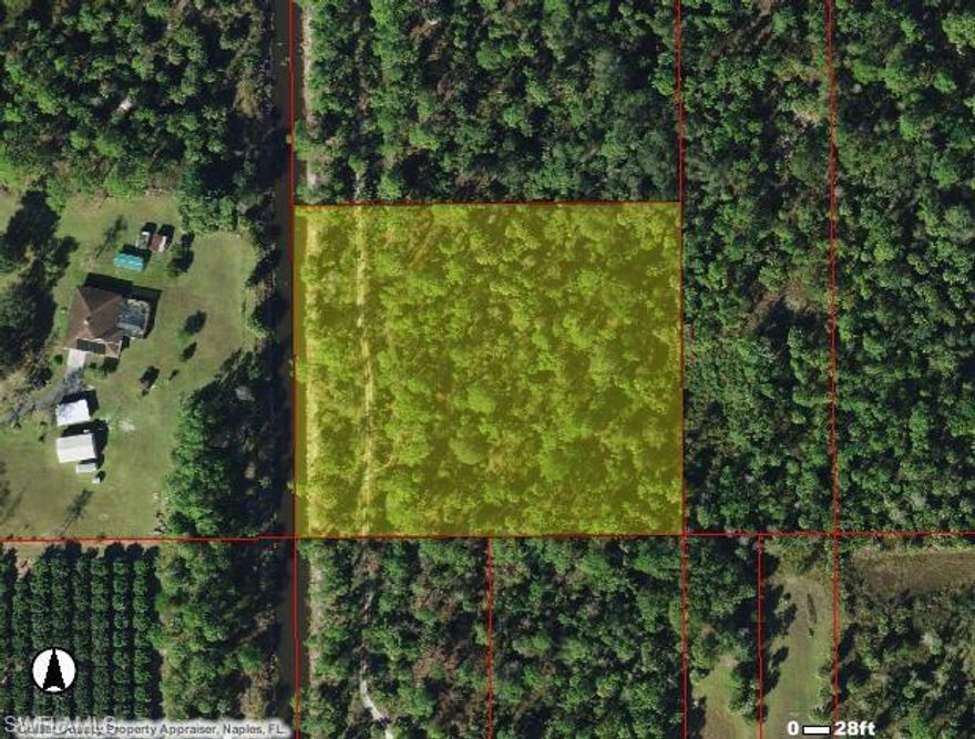 Rarely find 100% UPLAND canal lot. This nearly square lot has 330ft frontage to the canal. Build your dream home on this canal lot. Close to everything with country style living. Lot is behind the last lot on the south side of 8th Ave SE when going west from Everglades Blvd. There is a recorded driveway easement of 30ft on the east side of the property in front. Absolute privacy. #EstateLot #GoldenGateEstate #NoHOA #NaplesLand