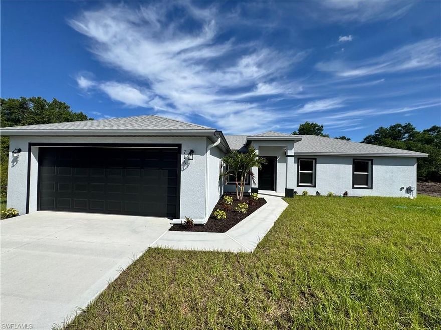 Be the first to call this beautiful 4 bedroom, 2 bathroom single-family home yours! Recently built, it features an open-concept design with a spacious kitchen overlooking the dining and living areas—perfect for gatherings and everyday living. The kitchen shines with white cabinetry, granite countertops, and brand-new stainless steel appliances. The large primary suite offers a relaxing retreat with dual closets, dual sinks, and a sleek tiled shower in the bathroom. With tile flooring throughout, this home blends modern style with easy maintenance. Don’t miss the opportunity to enjoy the comfort and convenience of new construction living! The photos on the listing may be a mirrored image of another home. The appliances shown will be delivered at time of closing.