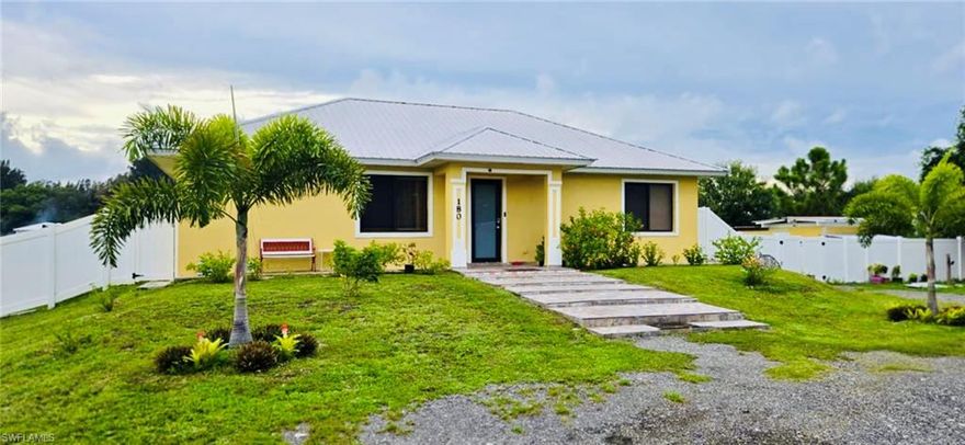 Beautiful 2024 Built Home in Montura Ranch Estates. This well-maintained 3-bedroom, 2-bath home sits on a spacious 1.08 acre lot, offering room to spread out and enjoy the peaceful surroundings. Featuring an additional guest room perfect for visitors or a home office, a bright and open floor plan, and an inviting open lanai/porch. This property is ideal for both relaxing and entertaining. Just down the road from the community clubhouse and park, this home blends comfort and convenience. Seller says bring all offers!