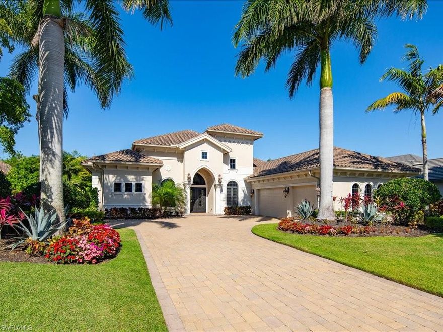 Welcome to luxurious living at its finest in this exquisite home located in the prestigious Quail West Golf & Country Club community.  This stunning property has sun all day and western sunset exposure.  It offers a perfect blend of sophistication, style and comfort, providing a resort-like lifestyle for the discerning homeowner.  Boasting 4 bedrooms +Den and 5 bathrooms, this meticulously designed residence features an open floor plan that seamlessly integrates indoor and outdoor living spaces.  The kitchen is a chef's delight with new high-end appliances and new countertops, perfect for entertaining guests or enjoying family meals.  Step outside to your private oasis and discover a beautifully landscaped screened-in lanai with a sparkling pool, fireplace and also a warm and inviting fire pit.  Don't miss this opportunity to own a piece of paradise in one of Naples' most coveted neighborhoods.