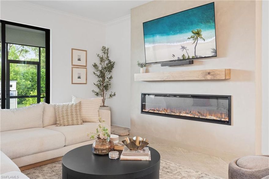 Welcome to Bent Creek Preserve, a prestigious gated community offering an array of amenities, including a clubhouse, community park, resort-style pool & spa, fitness center, pickleball, and tennis courts. This stunning 2020-built home has been thoughtfully updated with $25,000 of solid French white oak hardwood flooring in the bedrooms, an extended back patio and driveway, a custom designer fireplace wall, and beautifully detailed shiplap bathrooms. The gourmet kitchen features stainless steel KitchenAid appliances that are less than a year old, enhancing the home's modern and luxurious feel. Featuring 4 spacious bedrooms and 3 full bathrooms in a desirable split floor plan, this home is perfect for modern living. Relax on the lanai or extended patio while enjoying breathtaking sunsets, with the little ones entertained by the charming kiddie house. Situated in an A-rated school zone with private access to Founders Square's dining and shopping, this home offers the ultimate blend of luxury and convenience!