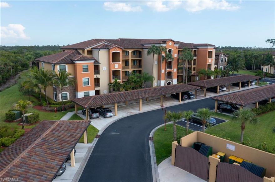 Furnished with two bedrooms, two bathrooms, granite countertops, and stainless-steel appliances, this property offers a lake view and access to all the amenities Treviso Bay has to offer. A 24-hour manned entry gate, well-maintained landscapes, bike and jogging paths, fitness center, 54,000 square feet private clubhouse, full-service spa, beautiful resort-style lagoon and lap pools, beach area, oversized hot tub, poolside bar and grill, and eight lighted professional tennis courts, basketball court, pickleball courts, make this property convenient. Located a short 15-minute drive from downtown Naples and its beaches.
