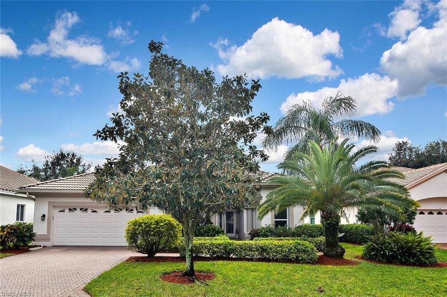 This lovely single-family home offers three bedrooms, two bathrooms, and an attached two-car garage.  A tropical paradise nestled in Oak Colony in the Vineyards.  Highlights of the home include:
A new air conditioner, 
Upgraded kitchen and bathrooms, 
Wood flooring, and 
An abundance of natural light that flows in.
This is a beautiful home and is move-in ready.  A park-like setting with magnificent landscaping encompasses the 18 single-family homes in this quaint subdivision within the magnificent Vineyards community—a PRIME Naples location. In addition, the Vineyards offers several membership levels (optional, not required) with extensive amenities such as the Country Club with a full-service restaurant, a  Wellness Center, tennis courts, and 36 holes of golf.