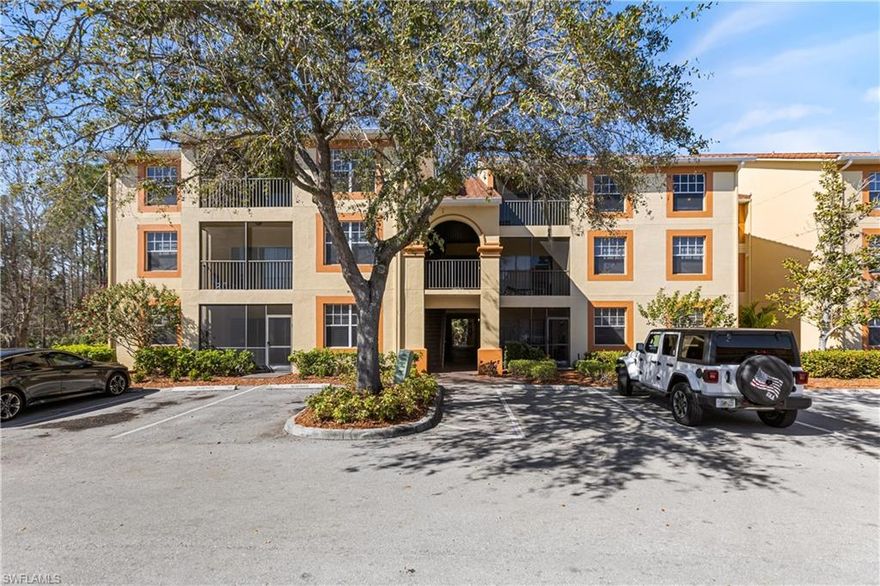 Here is your opportunity to live in the desirable and gated North Naples community of Fairway Preserve. This 1st-floor, 3-bedroom, 2-bathroom condo features a spacious and smart floor plan. The condo also includes a deeded carport and parking space. Enjoy a fresh, light, and bright condo with plenty of room. Freshly painted with a neutral color palette, this home is move-in ready! The kitchen has brand-new shaker-style cabinets with plenty of storage and is equipped with new Whirlpool stainless steel appliances under warranty. Carpet-free living. The condo has new luxury vinyl flooring throughout the home. Bedrooms are generously sized and feature large closets. The laundry room is oversized and has room for extra storage. The condo also features a screened-in lanai. Fairway Preserve is a gated community located just off Immokalee Road. Residents will have access to many community amenities. A full clubhouse, with a resort-style pool, exercise room, and even an indoor racquetball court. Shopping, dining, I-75, SWFL International Airport, and Naples beaches are located just a short drive away.