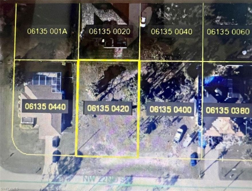 Beautiful and buildable lot in NW Cape Coral, close to the Coral Oaks Golf Course.