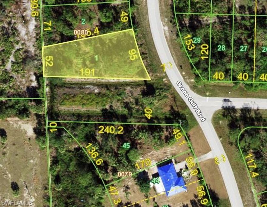 Punta Gorda, FL – “Build Ready” improved residential oversized corner lot for sale on 0.29 acres. Dry lot with Pine trees and Oak trees. Seller fenced the lot, cleared an area for a home with driveway fill in place as well as laid mulch, planted fruit trees and installed a temporary gate.  Lot suitable to either build a Single Family home or have a Modular Home installed. A well and septic system will need to be installed at time of construction. Public Utilities are available in the neighborhood. Survey and Prior Title available.  You are not restricted by any HOA, Deed Restrictions or CDDs. Great location for access to downtown Punta Gorda, Fisherman’s Village, shopping and fine dining.  Close to Punta Gorda Airport, US41 and I-75.  AGENTS SEE CONFIDENTIAL REMARKS.