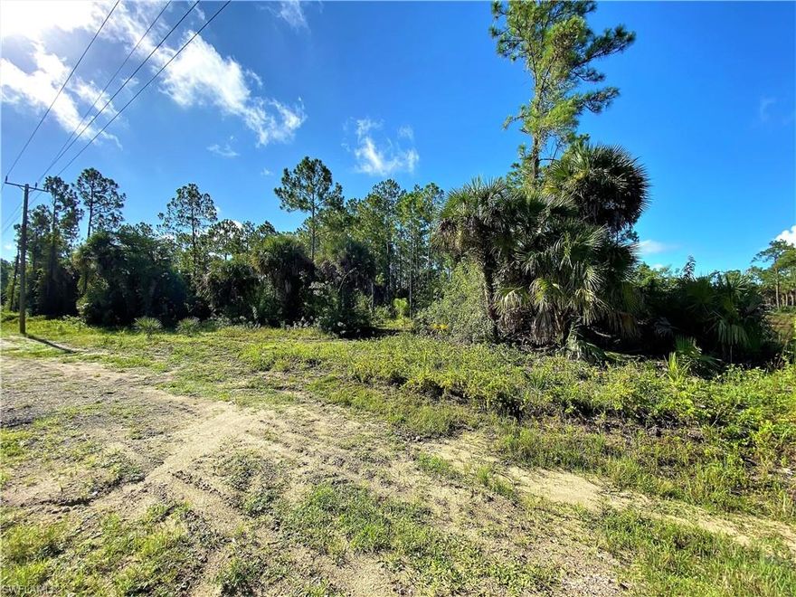 Approximately 2.5 Acres in Golden Gate Estates on a dead end of street.  This lot has rear south facing views, canal to the West, 329 feet of frontage and 331 feet on the side.  Approximately 3 miles to Publix Super Market at Orangetree and 18 miles to the Vanderbilt Beach Access.