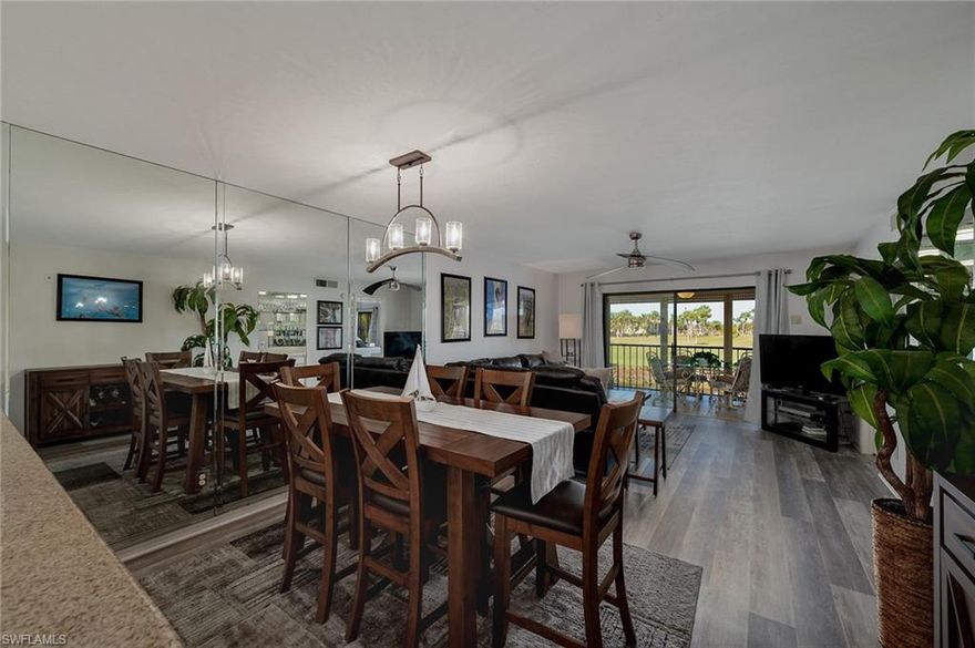 Premier GOLF COURSE COMMUNITY!!!!!!!!!..............KELLY GREEN!.....................This BEAUTIFUL unit took NO STORM DAMMAGE! (Other than air conditioner now replaced with new 14 seer!)......... Aggressively PRICED TO SELL! ..........Beautiful view! ...........New Coretex Luxury vinyl throughout!........ Granite in kitchen! .......... Many upgrades!...............Close to elevator! ............Hurricane Shutters!!!!!.............Come see this great unit!!!!