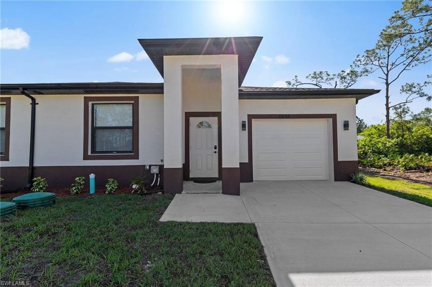 WELCOME TO 1938 LAVERNA AVE IN LEHIGH ACRES, FL. Brand-new 2026-built duplex offering modern comfort and style! This spacious 3-bedroom, 3-bathroom unit features an open-concept layout with all tile flooring throughout—perfect for easy maintenance and a sleek, contemporary look. The kitchen comes fully equipped with brand-new appliances, ideal for everyday living and entertaining. Enjoy the efficiency of a tankless water heater, providing endless hot water while keeping utility costs in check. The property also includes a 1-car garage for secure parking and additional storage. With fresh construction and thoughtful upgrades throughout, this home delivers both convenience and peace of mind. Offered at $1,800 per month—don’t miss the opportunity to live in a pristine, never-before-occupied home!