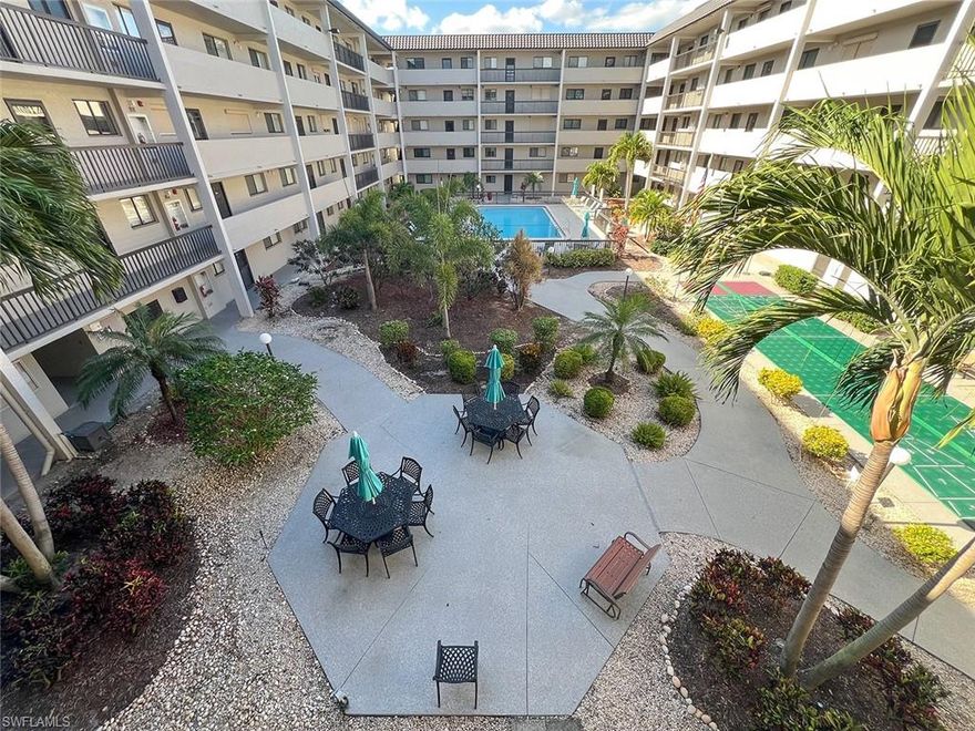 Welcome to easy Southwest Florida living in this beautifully maintained Fort Myers condominium, ideally located close to shopping, dining, medical facilities, beaches, and entertainment. This light and bright unit offers a comfortable and low-maintenance lifestyle perfect for full-time residents, seasonal owners, or investors seeking strong rental appeal.The open living and dining layout creates an inviting space for relaxing or entertaining, while large windows allow natural light to flow throughout the home. The kitchen offers ample cabinet space and functionality, ideal for everyday living or hosting guests. Spacious bedrooms provide comfort and privacy, and the primary suite offers a peaceful retreat after a day enjoying everything Fort Myers has to offer.Residents enjoy the benefits of condo living with exterior maintenance handled for you, making this an excellent lock-and-leave option for snowbirds or part-time residents. Convenient access to major roadways allows quick travel to Fort Myers Beach, Sanibel Island, downtown Fort Myers, and RSW International Airport.Whether you’re searching for a primary residence, winter getaway, or investment opportunity, this condo offers location, convenience, and value in one of Fort Myers’ most desirable areas.