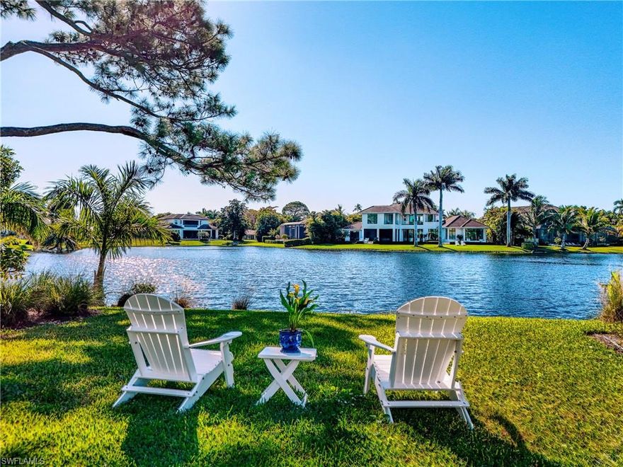 An extraordinary expression of architectural artistry, this three-bedroom, three-bath Park Shore residence was originally designed by acclaimed architect Andrea Clark Brown and has been masterfully reimagined with a bespoke interior by Geary Design. The result is a truly distinctive home that blends inspired creativity with timeless sophistication.

Perfectly positioned to capture sweeping, tranquil lake views, the home is set on a lush, oversized lot framed by mature tropical landscaping, offering the privacy and serenity of a secluded oasis. Coveted southern exposure floods the interiors with natural light, drawing the eye outward to the shimmering water beyond and creating a seamless connection between indoor and outdoor living.

Thoughtfully curated interiors feature a custom-designed chef’s kitchen, luxurious spa-like baths, and elegant hardwood and tile flooring, all designed to complement the home’s serene waterfront setting. The outdoor living space is equally compelling, highlighted by a resort-style pool and limestone sun deck overlooking the lake—an idyllic backdrop for both intimate moments and refined entertaining.

Located in the prestigious Park Shore community, residents enjoy immediate access to pristine beaches, world-class shopping and dining, and the cultural allure of Artis–Naples. Rare, refined, and unmistakably unique, this exceptional lakefront residence offers an unparalleled opportunity to experience the very best of Southwest Florida living.