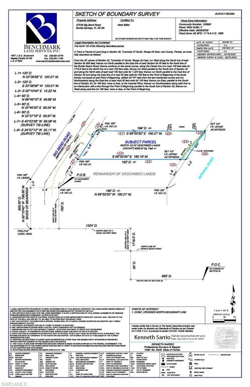 TARPON BEND UNREC - Land